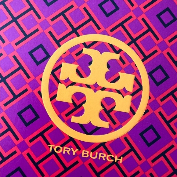 Tory Burch Pink and Orange Patterned Box - Picture 3 of 13